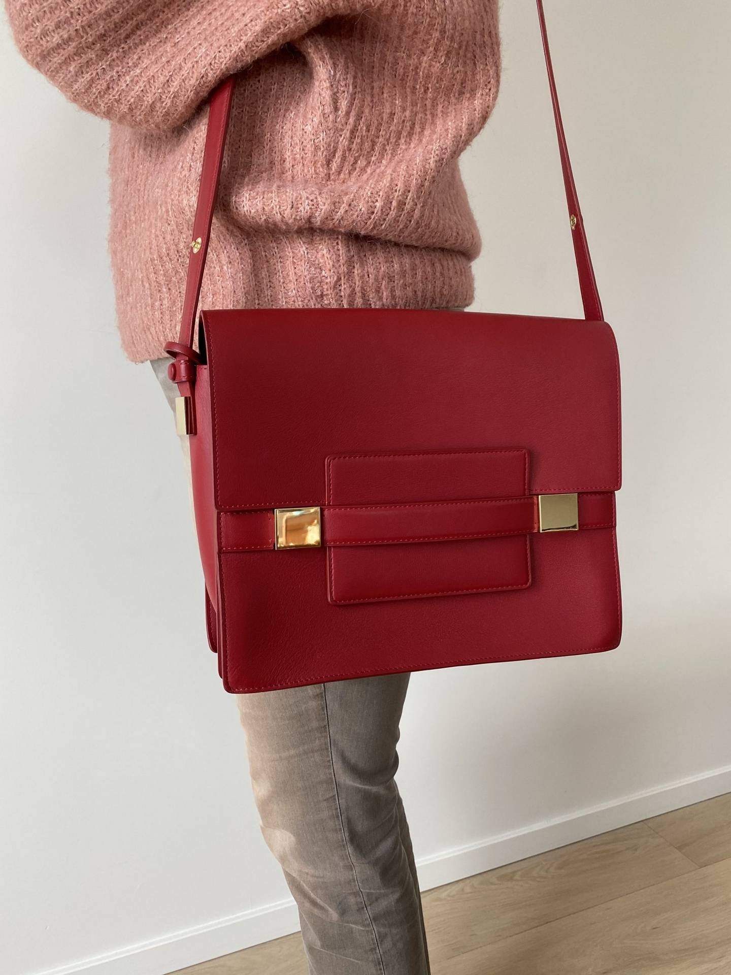 Delvaux Le Madame GM Polo Red - MaBelleSac