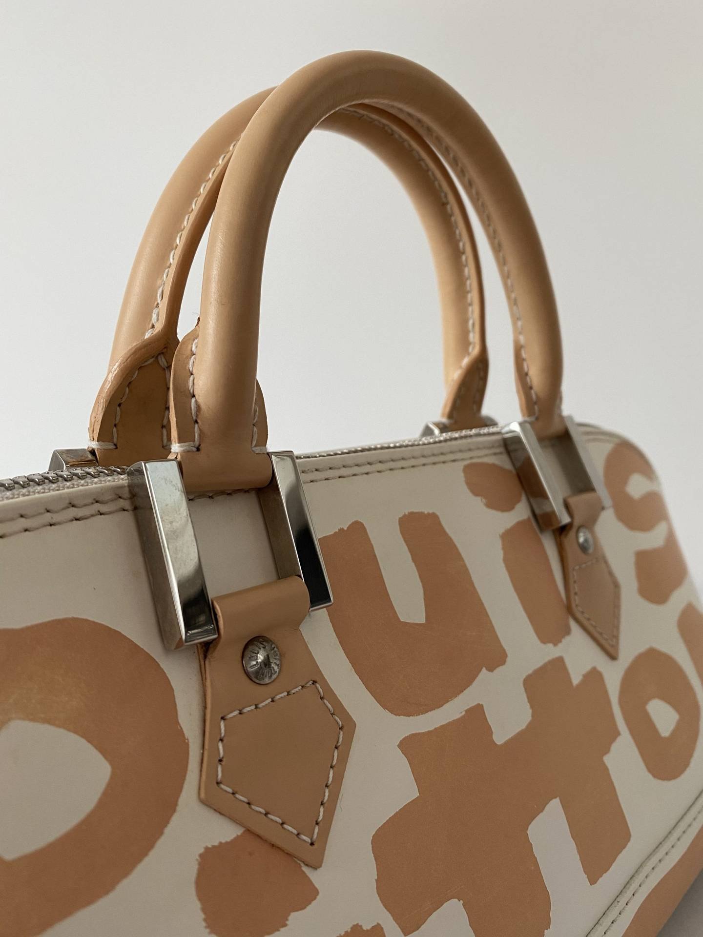 Louis Vuitton Alma Handbag Limited Edition Graffiti Leather MM at