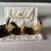Delvaux gold colored metal bracelet . - Image 8