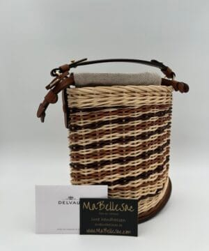 Delvaux Pin mini bucket Osier