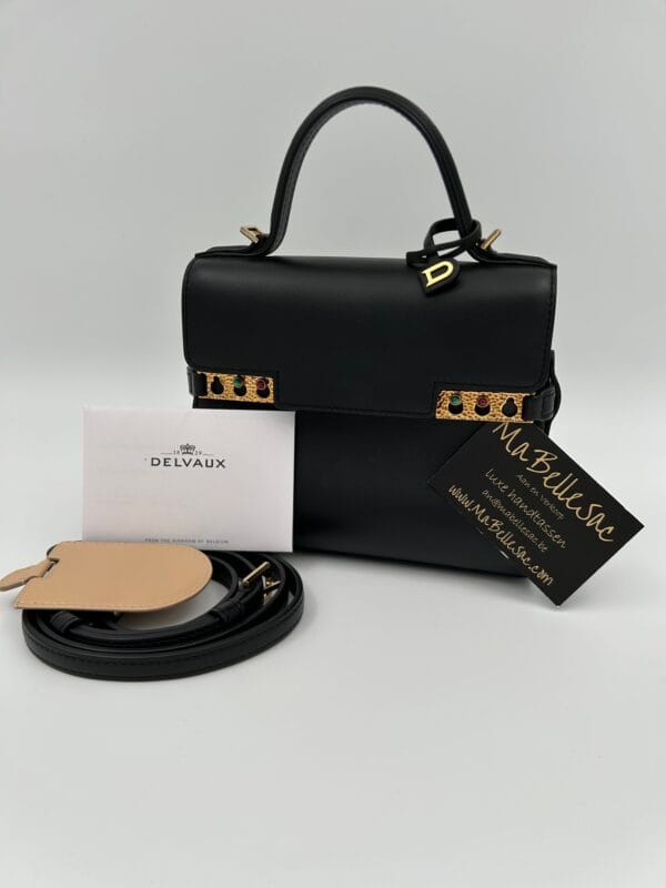 Delvaux Tempête Small zwart gemstone