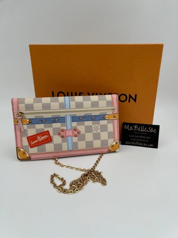 Louis Vuitton Trunk Damier Azur wallet