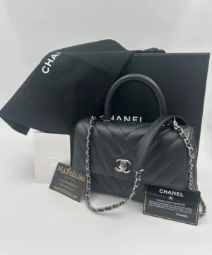 Chanel Top handle mini chevron