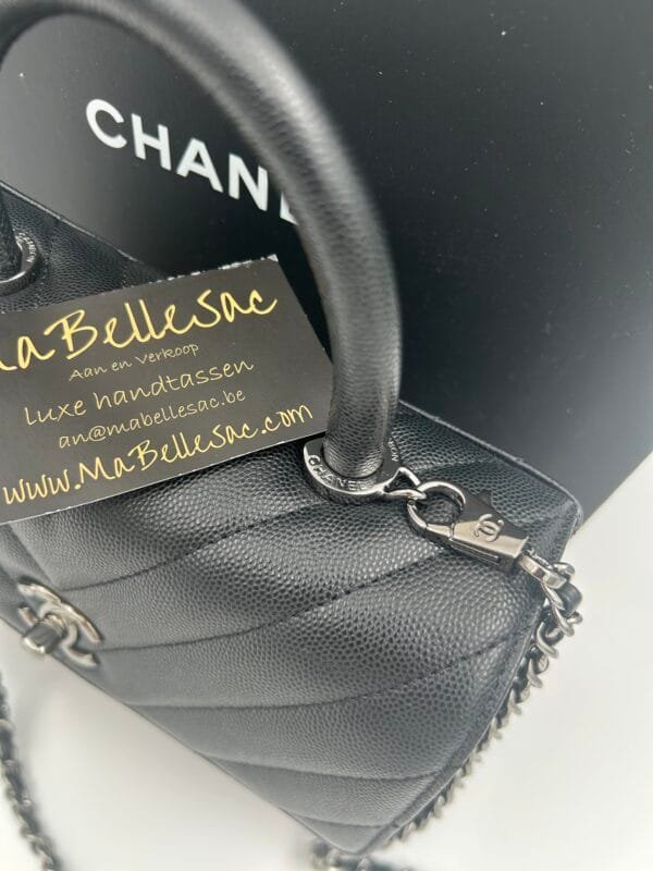 Chanel Top handle mini chevron - Image 6