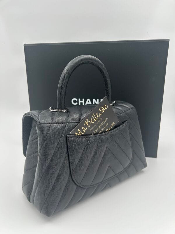 Chanel Top handle mini chevron - Image 7