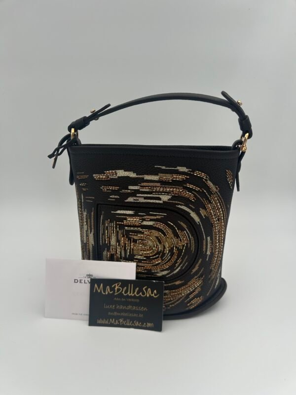 Delvaux Le Pin mini Bucket Gold Ebony
