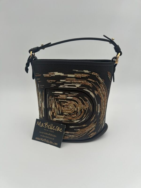 Delvaux Le Pin mini Bucket Gold Ebony - Afbeelding 3