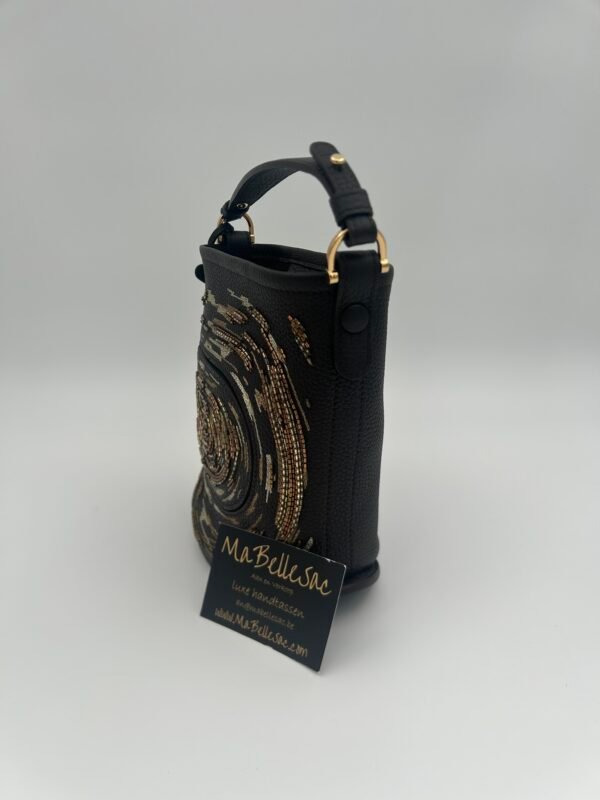 Delvaux Le Pin mini Bucket Gold Ebony - Afbeelding 7