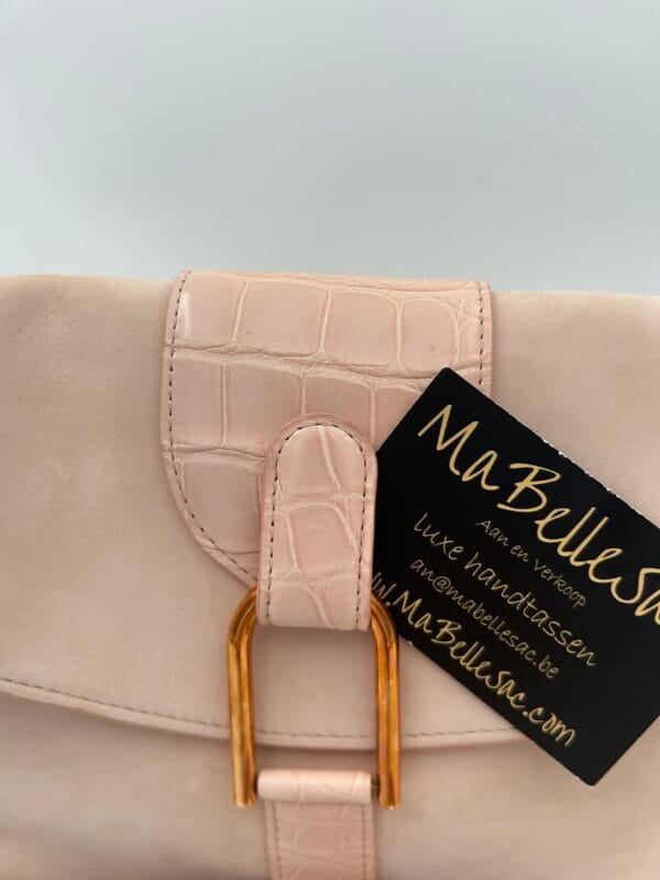 Delvaux Givry Pm Cheyenne / alligator Nude - Afbeelding 6