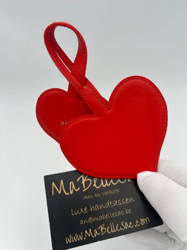 Delvaux charm hartjes rood - Afbeelding 3