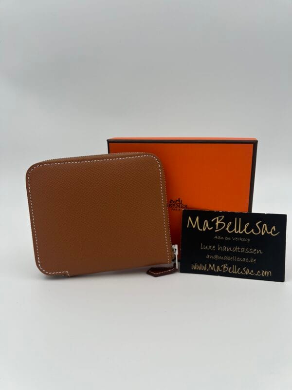 Hermès portefeuille silk in compact - Afbeelding 2