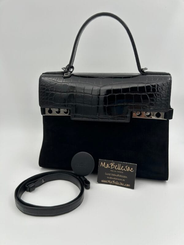 Delvaux Tempête GM Alligator/Suede