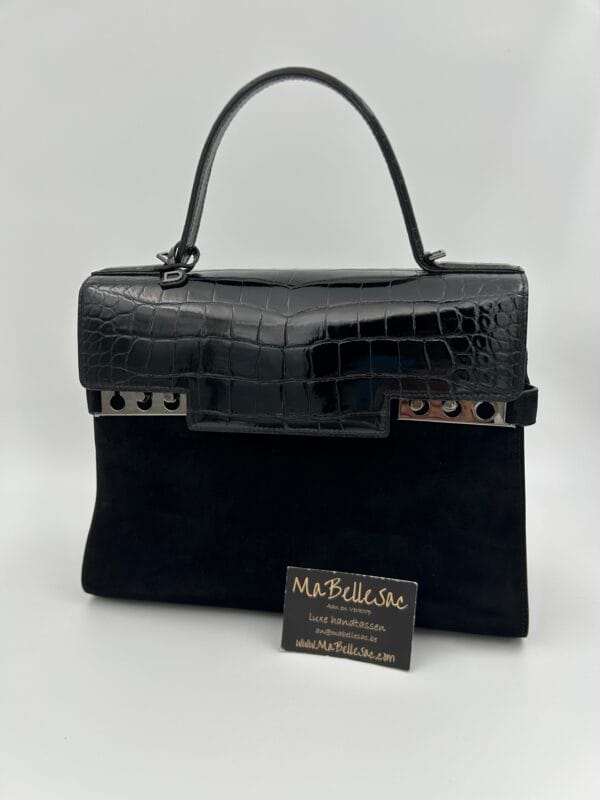 Delvaux Tempête GM Alligator/Suede - Image 3