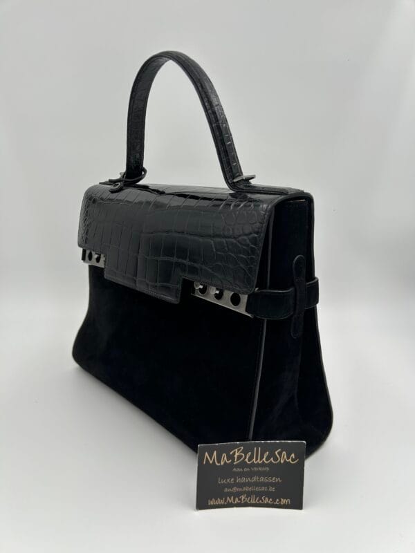 Delvaux Tempête GM Alligator/Suede - Image 4