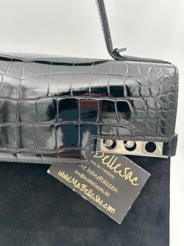 Delvaux Tempête GM Alligator/Suede - Image 9