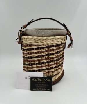 Delvaux Pin mini bucket Osier